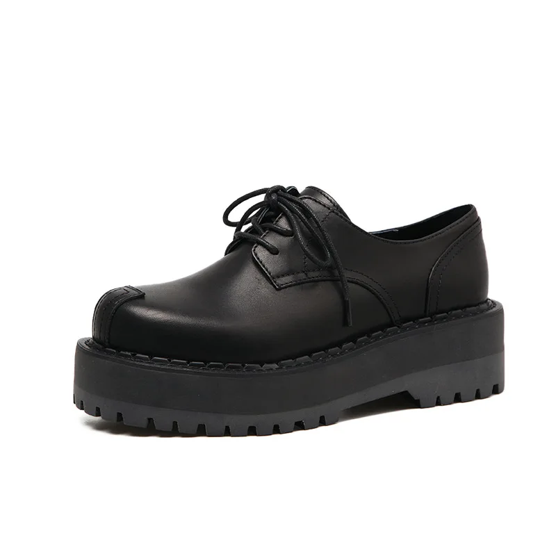 Women's Martin Shoes Thick-soled Increased Small Leather Shoes PU Laces Retro Women's Shoes Flat Shoes Non-slip Casual Shoes
Women's Martin Shoes Thick-soled Increased Small Leather Shoes PU Laces Retro Women's Shoes Flat Shoes Non-slip Casual Shoes
