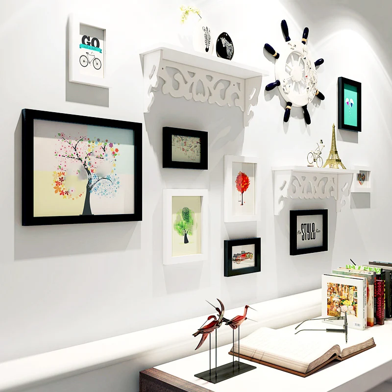 11 Pcs Mediterranean Style Wood Photo Frame Set Wedding Home Decorative Wall Picture Frames Black White Living Room Framework
11 Pcs Mediterranean Style Wood Photo Frame Set Wedding Home Decorative Wall Picture Frames Black White Living Room Framework