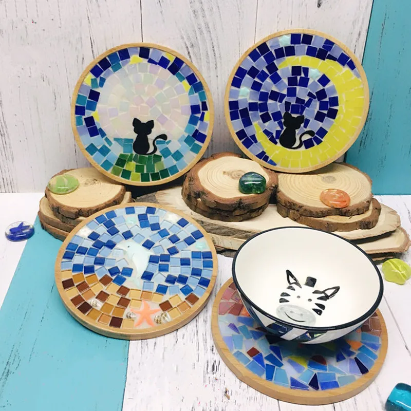 300 g/set Glass Mosaic Tiles for DIY Crafts Round Bamboo Coaster Material Package Supplier Mosaic Making Children Puzzle Mosaic
300 g/set Glass Mosaic Tiles for DIY Crafts Round Bamboo Coaster Material Package Supplier Mosaic Making Children Puzzle Mosaic