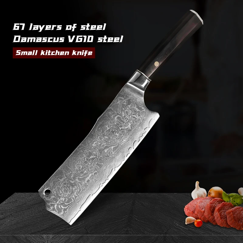 Meat Cleaver 67 Layers Damascus Steel Japanese Kitchen Knife VG10 Core Blade Cutter Ebony Handle Sharp Kitchen Tool
Meat Cleaver 67 Layers Damascus Steel Japanese Kitchen Knife VG10 Core Blade Cutter Ebony Handle Sharp Kitchen Tool
