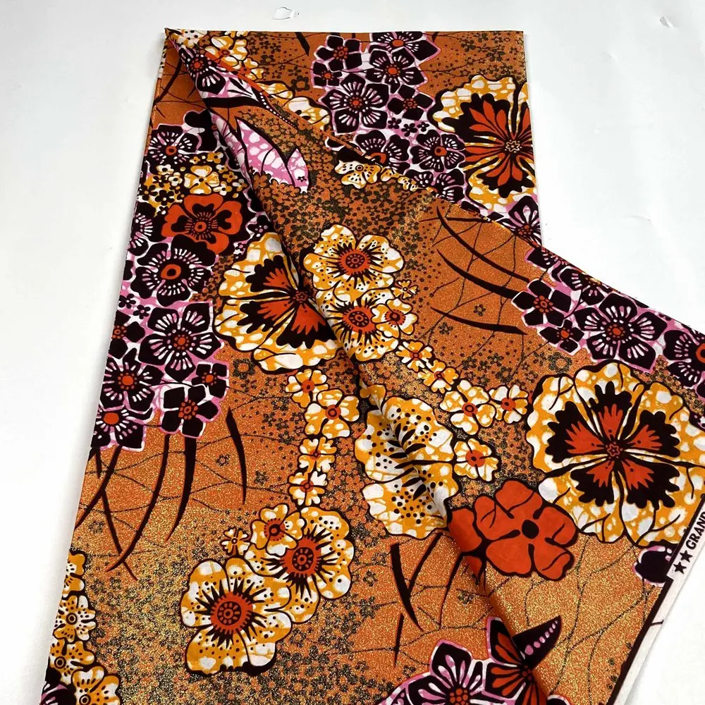 New Arrival High Quality African Soft Glam Ankara Golden Wax Fabrics Africa 100%Cotton Wrapper Printed Materials 6Yards
New Arrival High Quality African Soft Glam Ankara Golden Wax Fabrics Africa 100%Cotton Wrapper Printed Materials 6Yards