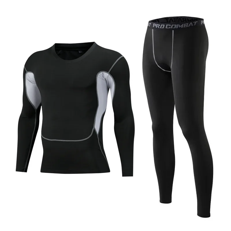 Tracksuit Men's Sports Tights Suit Plus Velvet Fitness Quick-Drying Running Sets Tight Autumn and Winter Warm Gym Jogging Pants
Tracksuit Men's Sports Tights Suit Plus Velvet Fitness Quick-Drying Running Sets Tight Autumn and Winter Warm Gym Jogging Pants