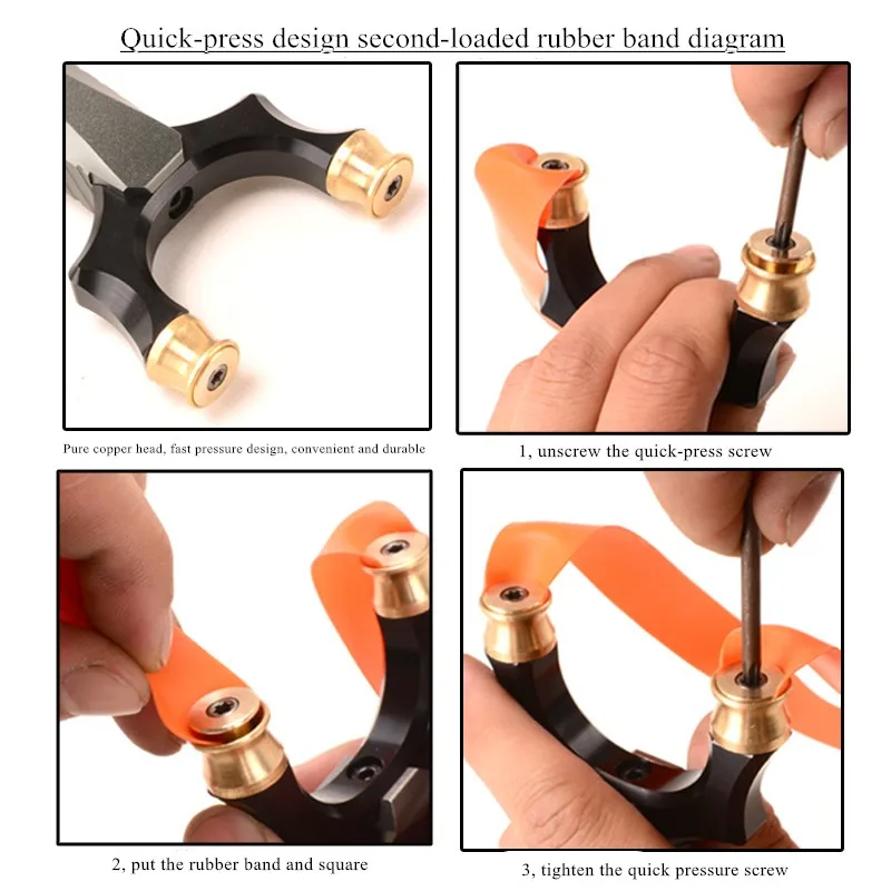 Hunting Slingshot Powerful Catapult Aluminum Alloy Body Copper Head Outdoor Shooting Handhold Bow with Flat Rubber Band New
Hunting Slingshot Powerful Catapult Aluminum Alloy Body Copper Head Outdoor Shooting Handhold Bow with Flat Rubber Band New