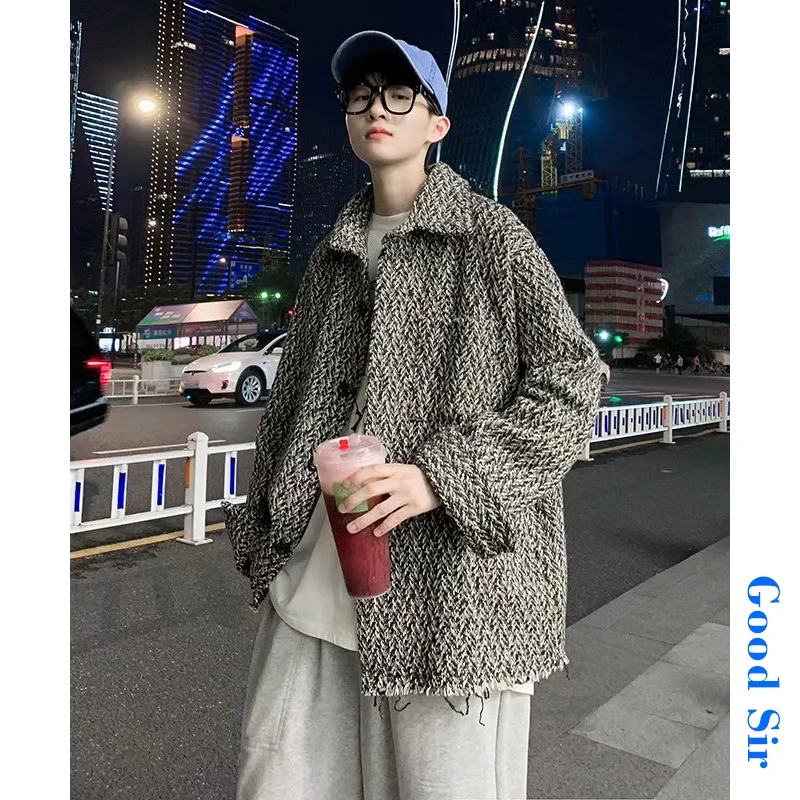 Spring Autumn Falling Striped Jacket Men's Korean Fashion Loose Casual Jacket Men Harajuku Streetwear Hip Hop Jacket Coat Men
Spring Autumn Falling Striped Jacket Men's Korean Fashion Loose Casual Jacket Men Harajuku Streetwear Hip Hop Jacket Coat Men