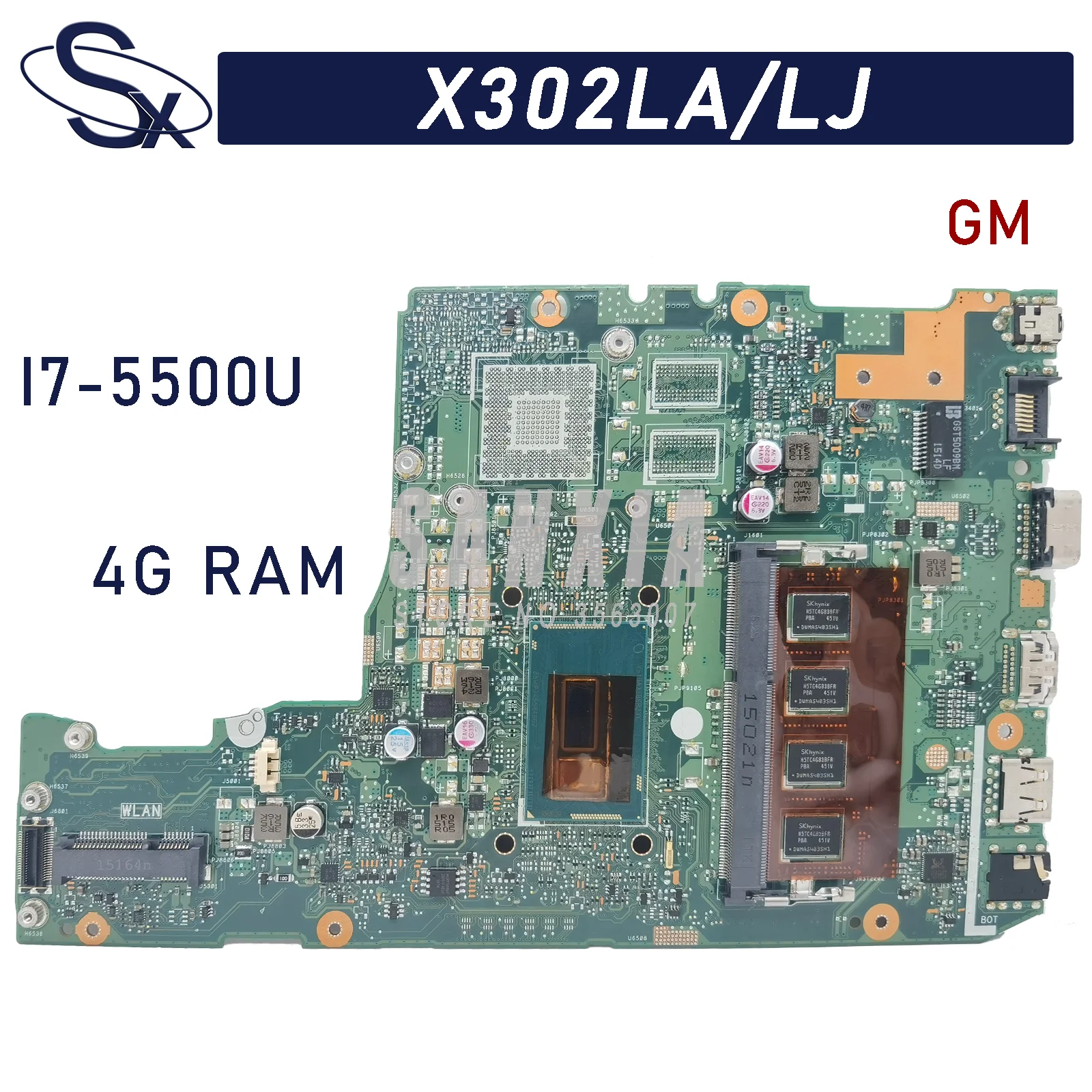 KEFU X302LA/LJ подходит для ASUS X302LJ X302LA X302L Материнская плата ноутбука с Φ 4G-RAM (GM) 100% ТЕСТ ОК
KEFU X302LA/LJ подходит для ASUS X302LJ X302LA X302L Материнская плата ноутбука с Φ 4G-RAM (GM) 100% ТЕСТ ОК