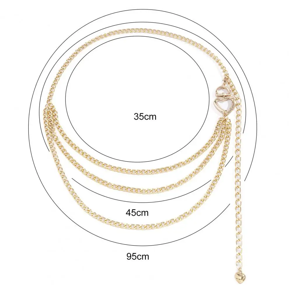 Apparel Accessories Waist Chain Fashion Women Belly Chain Heart Shape Adjustable Multilayer Waist Chain Belt Party
Apparel Accessories Waist Chain Fashion Women Belly Chain Heart Shape Adjustable Multilayer Waist Chain Belt Party