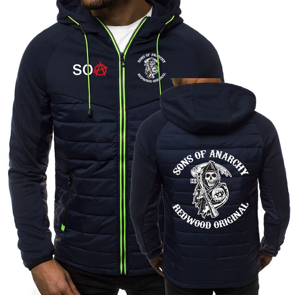 Sons Of Anarchy Hoodies For Man Print SOA Hooded Jackets Zipper Spring Autumn Fashion SAMCRO Padded Men Popular Coats Sport Tops
Sons Of Anarchy Hoodies For Man Print SOA Hooded Jackets Zipper Spring Autumn Fashion SAMCRO Padded Men Popular Coats Sport Tops