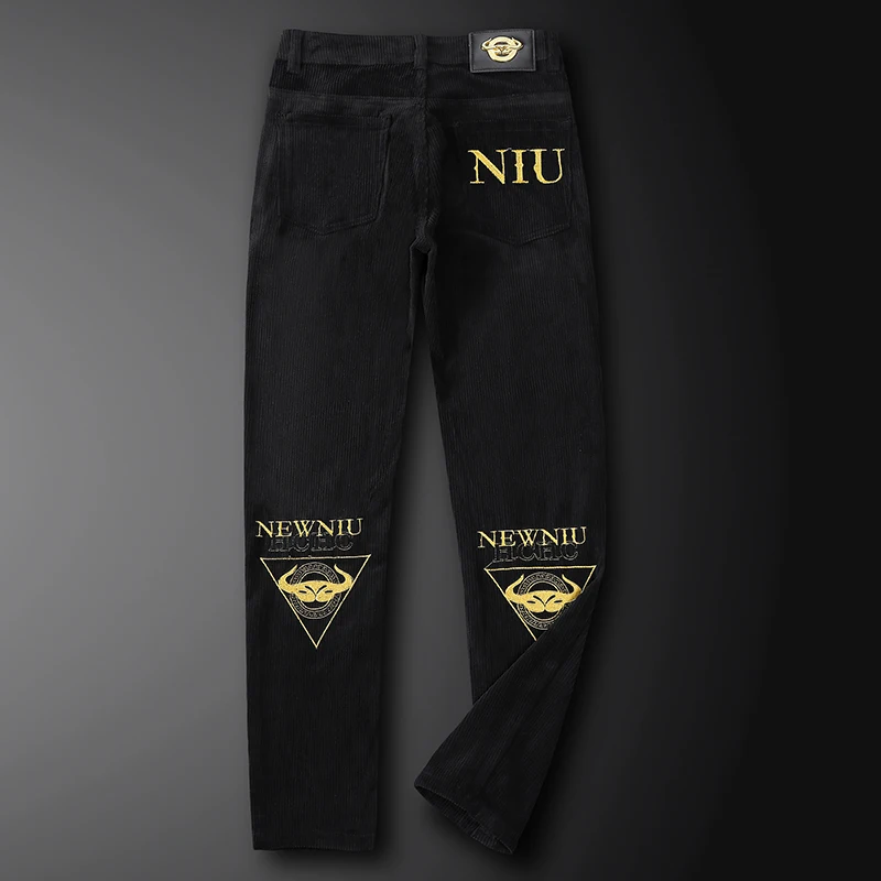 Comfortable Black Zipper Pocket Straight Corduroy Embroidery Trousers Men Street Casual Harem Pant Men Pantalon Homme De Luxe
Comfortable Black Zipper Pocket Straight Corduroy Embroidery Trousers Men Street Casual Harem Pant Men Pantalon Homme De Luxe