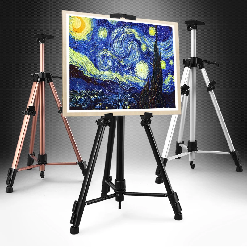 High Quality Adjustable Tripod Painting Easel Stand Aluminium Alloy Canvas Paint Holder Display Art Supplies for Painting
High Quality Adjustable Tripod Painting Easel Stand Aluminium Alloy Canvas Paint Holder Display Art Supplies for Painting