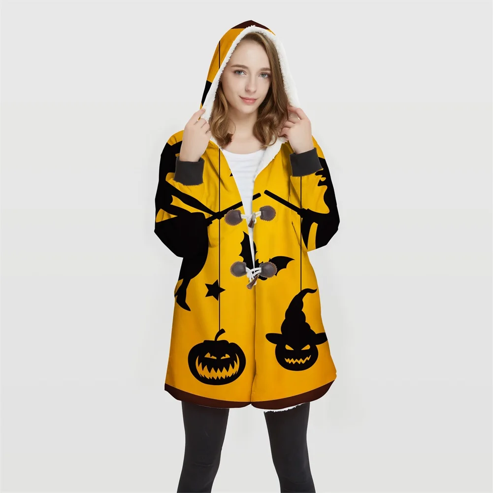 

Woman's Plus Size 3D print pattern Print Convertible Hoodie jackets 100% Polyester Tops soft jacket woman customer design WY37