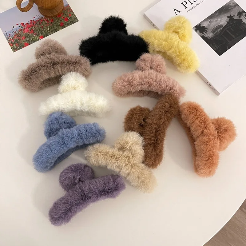 Girl Autumn and Winter Plush Super Fairy Rex Rabbit Hair Clip Catch the Back of the Head Hair Catch Shark Clip Hair Accessories
Girl Autumn and Winter Plush Super Fairy Rex Rabbit Hair Clip Catch the Back of the Head Hair Catch Shark Clip Hair Accessories