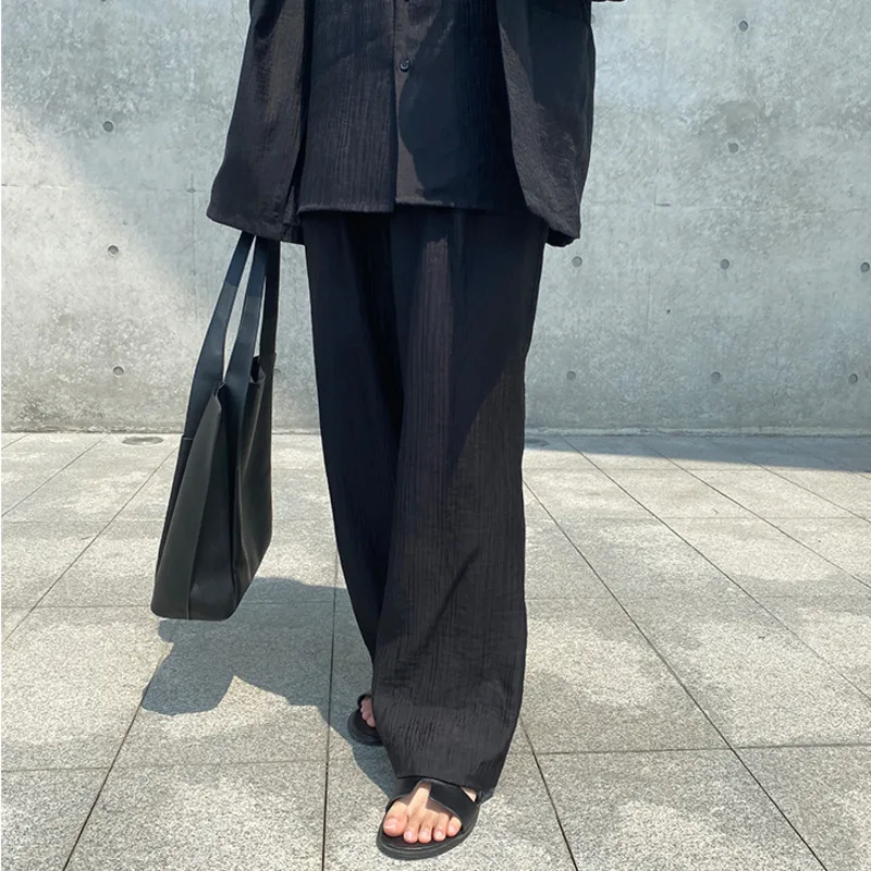 IEFB Solid Color Straight Casual Pants For Men 2021 Spring Summer New Wide Leg Black Pants Causal Korean Trend Trousers 9Y7314
IEFB Solid Color Straight Casual Pants For Men 2021 Spring Summer New Wide Leg Black Pants Causal Korean Trend Trousers 9Y7314