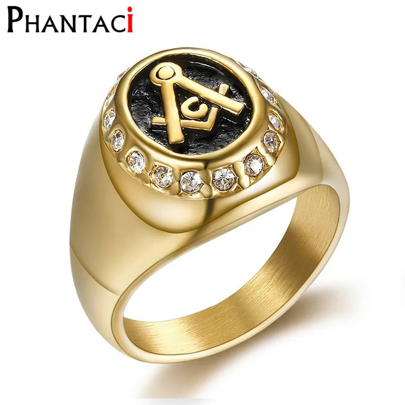 No Fade AG Stainless Steel Rings For Men Mason Freemasonry Retro Men's Ring Masonic Mens Rings Gold Color Anillos Bague
No Fade AG Stainless Steel Rings For Men Mason Freemasonry Retro Men's Ring Masonic Mens Rings Gold Color Anillos Bague
