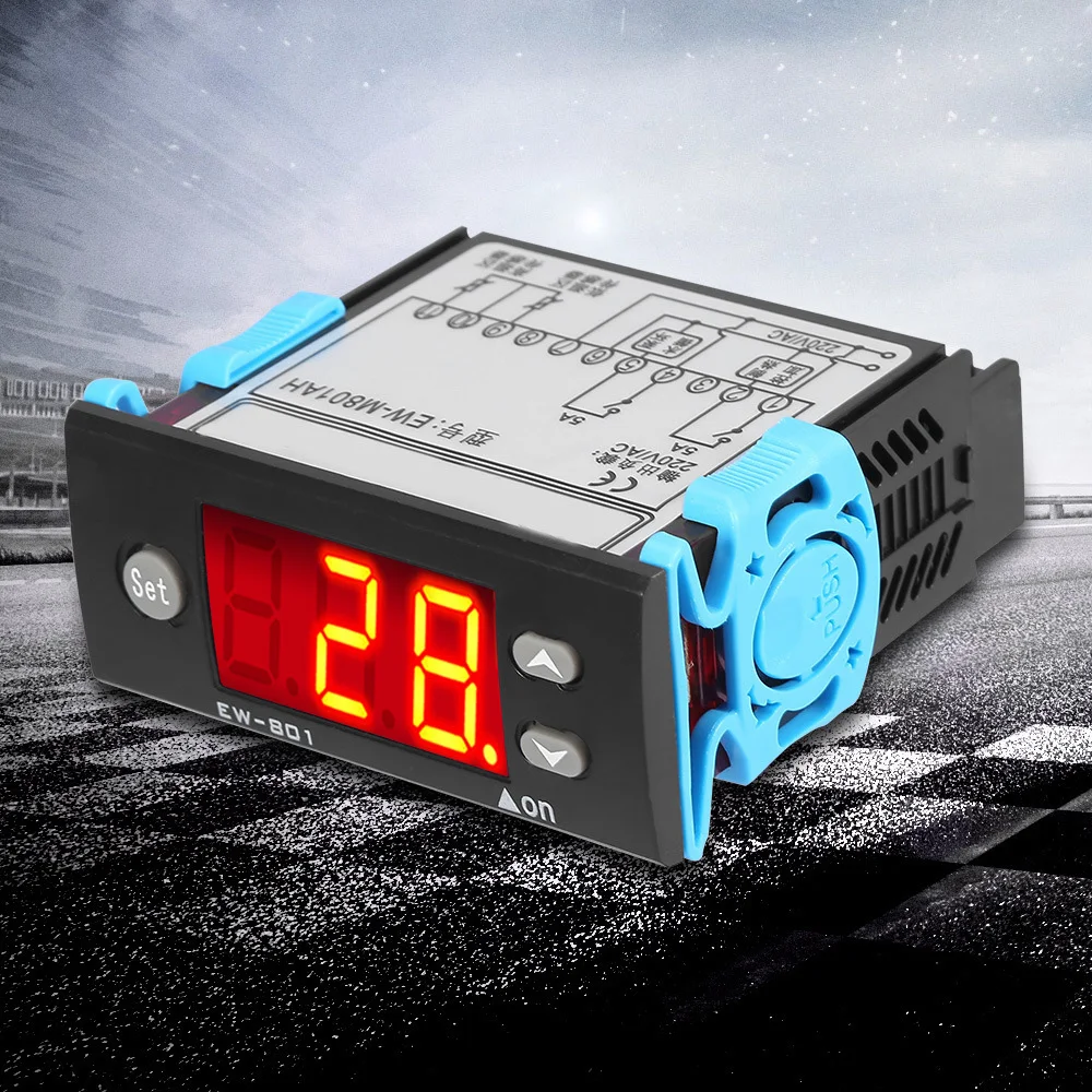 EW-801AH Temperature Controller with Sensor Digital Display Thermostat Digital Temperature Control Instrument for Solar Heater
EW-801AH Temperature Controller with Sensor Digital Display Thermostat Digital Temperature Control Instrument for Solar Heater