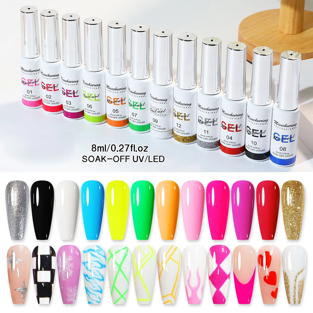 12pcs Colorful DIY Nail Liner Gel Lasting Nail Wire Pulling Gel Geometric 3D Nail Art Design Drawing Kit Pull Line Pen for Women
12pcs Colorful DIY Nail Liner Gel Lasting Nail Wire Pulling Gel Geometric 3D Nail Art Design Drawing Kit Pull Line Pen for Women