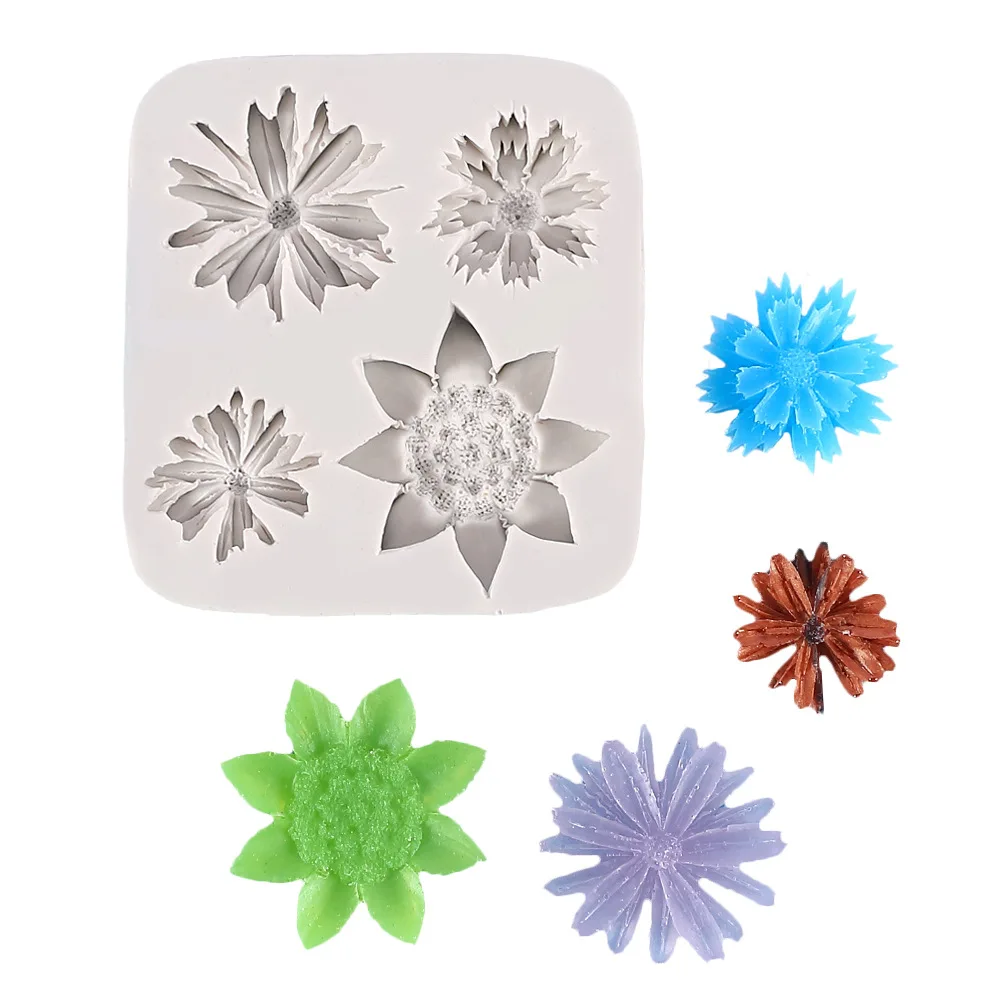 Baking Tools 4 With Small Flower Silicone Molds DIY Cake Fondant Biscuit Decoration Flower Shape Silicone Mold
Baking Tools 4 With Small Flower Silicone Molds DIY Cake Fondant Biscuit Decoration Flower Shape Silicone Mold