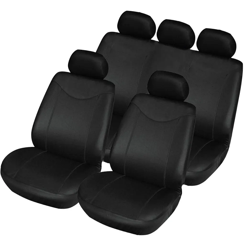 Universal Fit Full Set Flat Cloth Fabric Car Seat Cover, (Black) (Fit Most Car, Truck, SUV, or Van)
Universal Fit Full Set Flat Cloth Fabric Car Seat Cover, (Black) (Fit Most Car, Truck, SUV, or Van)