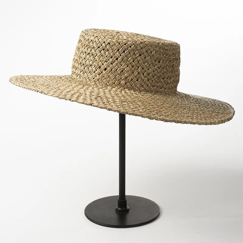 202008-HH7187 Natural seaweed knitting flat fedoras cap men women leisure panama hat
202008-HH7187 Natural seaweed knitting flat fedoras cap men women leisure panama hat