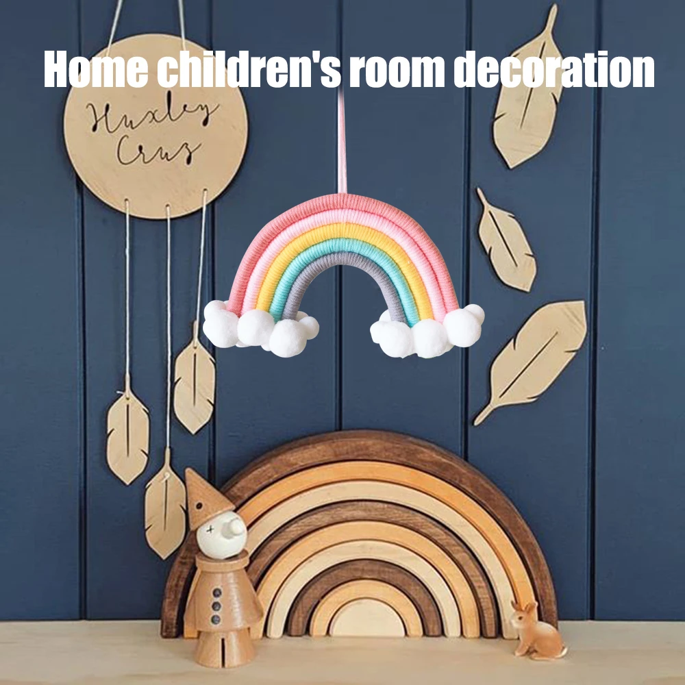 Nordic Rainbow Cloud Hanging Ornament Rainbow Handmade Wall Hanging Decor For Children'S Kids Room Random Color
Nordic Rainbow Cloud Hanging Ornament Rainbow Handmade Wall Hanging Decor For Children'S Kids Room Random Color