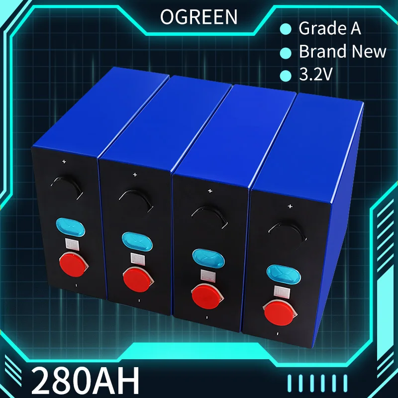4-48PCS 3.2V lifepo4 280Ah Cell Rechargeable Battery Pack DIY For Electric Car RV Solar Energy Storage System EU US TAX Free
4-48PCS 3.2V lifepo4 280Ah Cell Rechargeable Battery Pack DIY For Electric Car RV Solar Energy Storage System EU US TAX Free