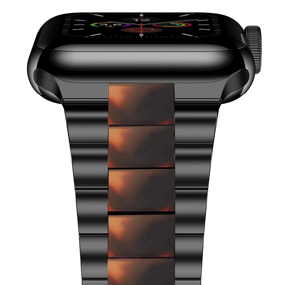 For Apple Watch 6 Se Band 44mm 40mm Series 5 4 Resin + Stainless Steel Luxury Strap For Iwatch 3 Bands 42mm 38mm Link Bracelet
For Apple Watch 6 Se Band 44mm 40mm Series 5 4 Resin + Stainless Steel Luxury Strap For Iwatch 3 Bands 42mm 38mm Link Bracelet