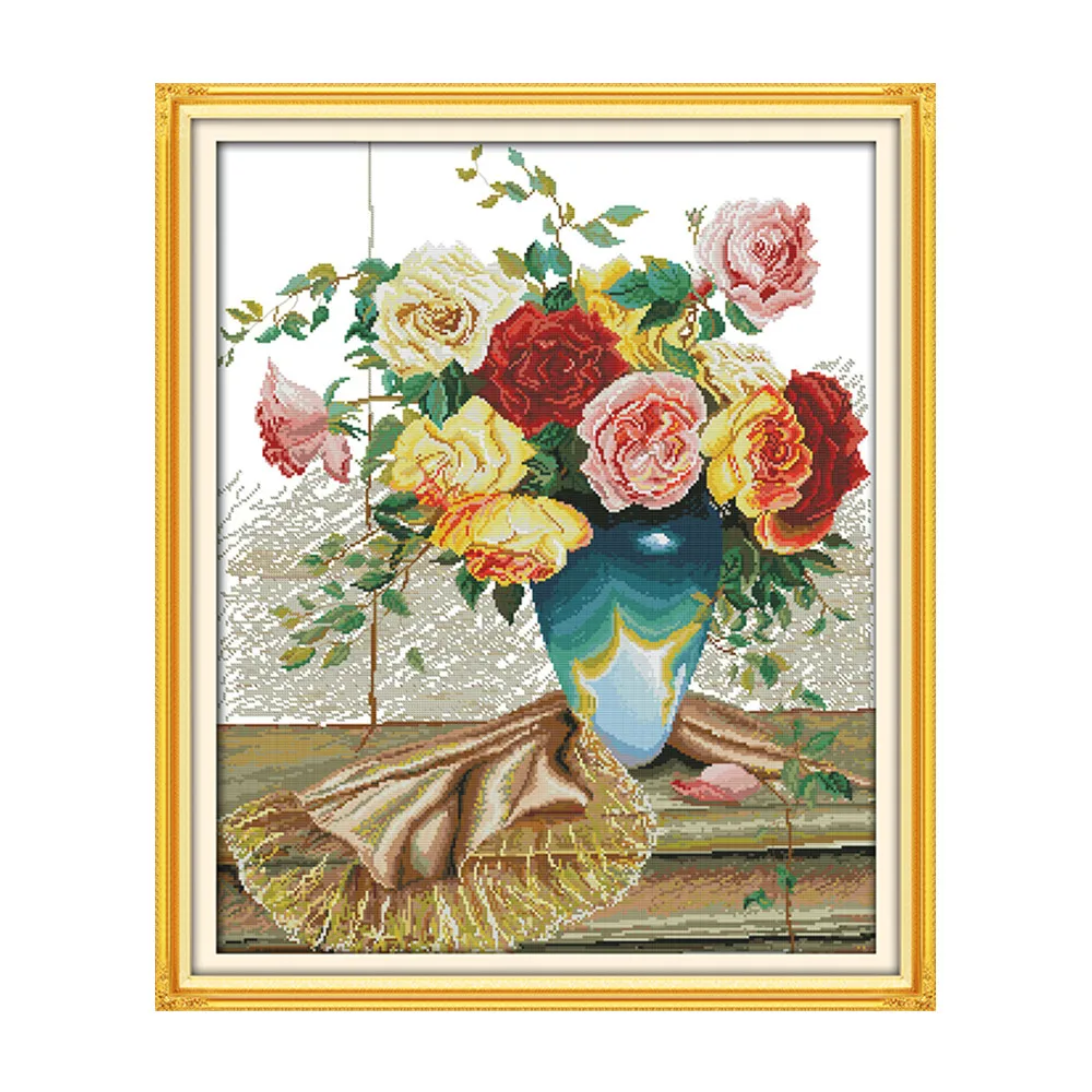 Colorful rosescross stitch kit flower 18ct 14ct 11ct count printed canvas stitching embroidery DIY handmade needlework
Colorful rosescross stitch kit flower 18ct 14ct 11ct count printed canvas stitching embroidery DIY handmade needlework