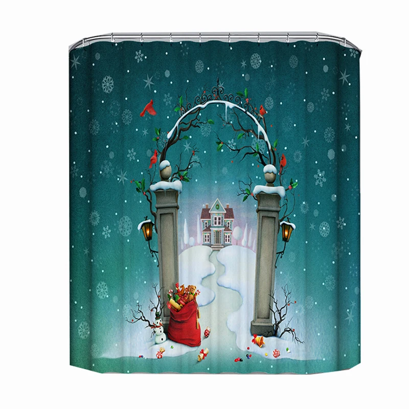 Christmas Gift Shower Curtain Waterproof Santa Claus Polyester Curtain For Bathroom
Christmas Gift Shower Curtain Waterproof Santa Claus Polyester Curtain For Bathroom