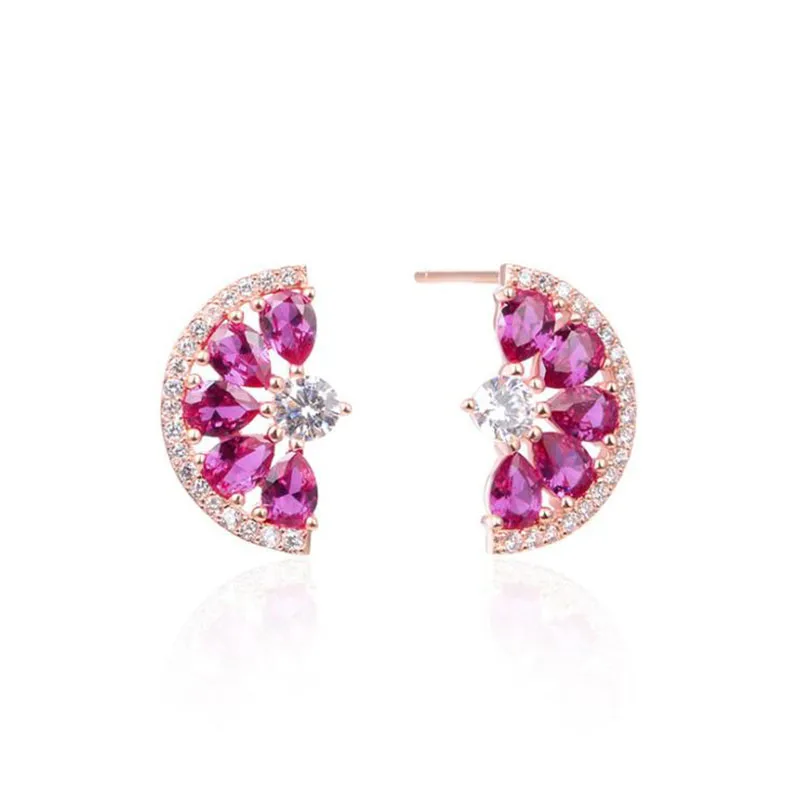 OL Style Wedding Fine Jewelry Genuine 925 Sterling Silver Crystal CZ Sector Shape Stud Earrings for Women 
OL Style Wedding Fine Jewelry Genuine 925 Sterling Silver Crystal CZ Sector Shape Stud Earrings for Women