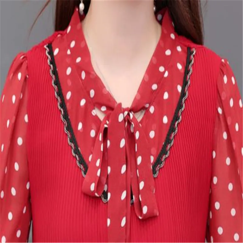 2020 Elegant Women Chiffon Blouse Long Puff Sleeve Female Shirt Polka Dot Bow Plus Size 5xl Slim Tops Femme Casual Sweet M404
2020 Elegant Women Chiffon Blouse Long Puff Sleeve Female Shirt Polka Dot Bow Plus Size 5xl Slim Tops Femme Casual Sweet M404
