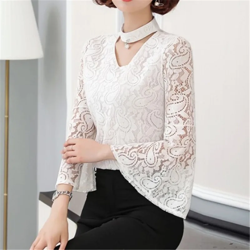 Lace Basic Shirt 2020 Women's Spring Shirt Female Flare Sleeve V-Neck Plus Size T-Shirt Tops
Lace Basic Shirt 2020 Women's Spring Shirt Female Flare Sleeve V-Neck Plus Size T-Shirt Tops