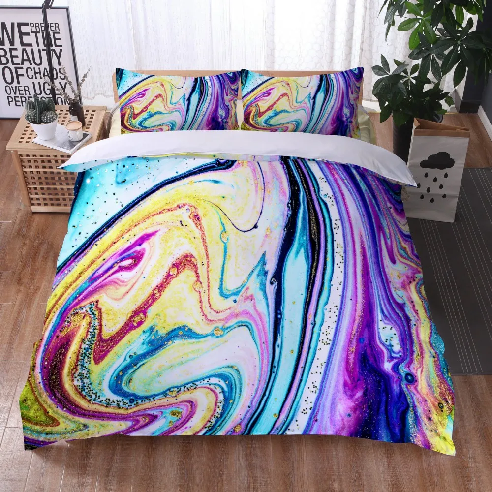 Marble Duvet Cover Set Purple Gold Luxury Bedding Colorful Watercolor Abstract Art Quilt Cover Queen Bed Set Teens Gift
Marble Duvet Cover Set Purple Gold Luxury Bedding Colorful Watercolor Abstract Art Quilt Cover Queen Bed Set Teens Gift