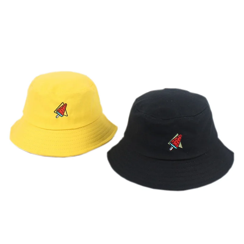 Watermelon Embroidery Bucket Hat Solid Cotton Summer Panama Men Women Visor Bob Chapeau Lovers Sun Fishing Hat Gorras
Watermelon Embroidery Bucket Hat Solid Cotton Summer Panama Men Women Visor Bob Chapeau Lovers Sun Fishing Hat Gorras