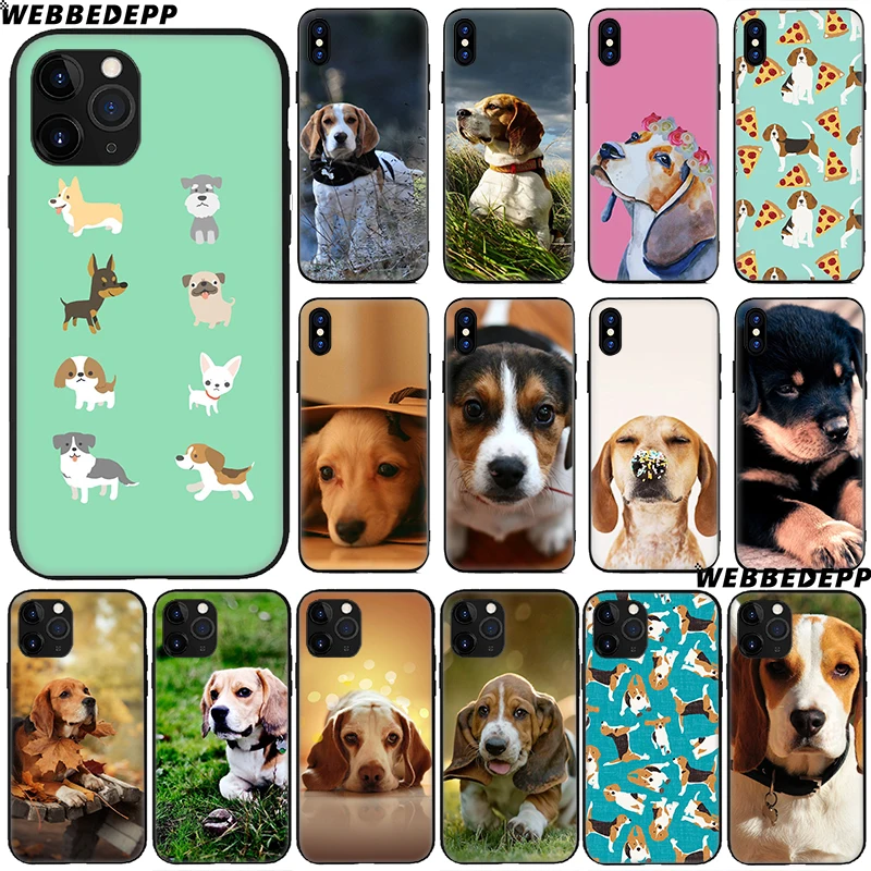 Beagle Dog Soft Silicone Case for Apple iPhone 11 Pro Xr Xs Max X or 10 8 7 6 6S Plus 5 5S SE TPU |