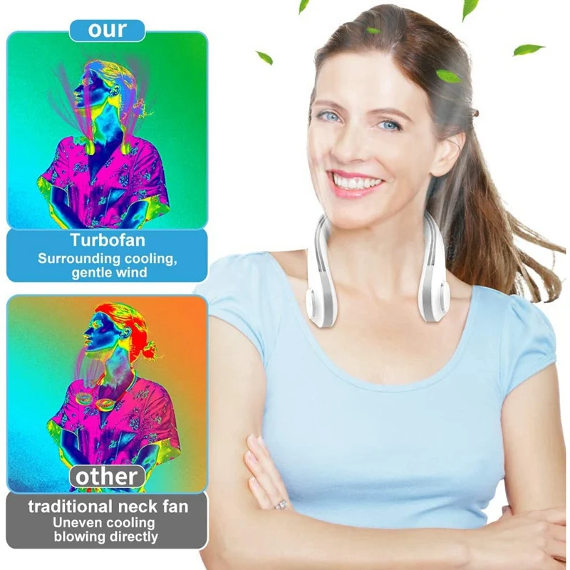 Bladeless Neck Fan Portable Personal Fan Hands Free Sports Fan USB Rechargeable Leafless Wearable Headphone Design
Bladeless Neck Fan Portable Personal Fan Hands Free Sports Fan USB Rechargeable Leafless Wearable Headphone Design