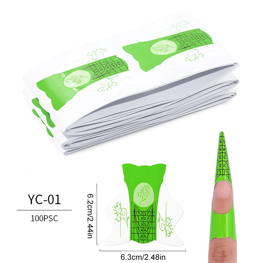 100pcs Nail Art Tools Nail Forms Extension Acrylic Builder Form Guide For Nail Extension Stencil Manicure Tools
100pcs Nail Art Tools Nail Forms Extension Acrylic Builder Form Guide For Nail Extension Stencil Manicure Tools