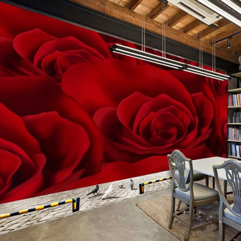 Dropship Custom Flower Wallpaper Romantic Red Rose Decoration Painting 3d Wallpaper Murals Wall Cover Living Room Papel Mural
Dropship Custom Flower Wallpaper Romantic Red Rose Decoration Painting 3d Wallpaper Murals Wall Cover Living Room Papel Mural