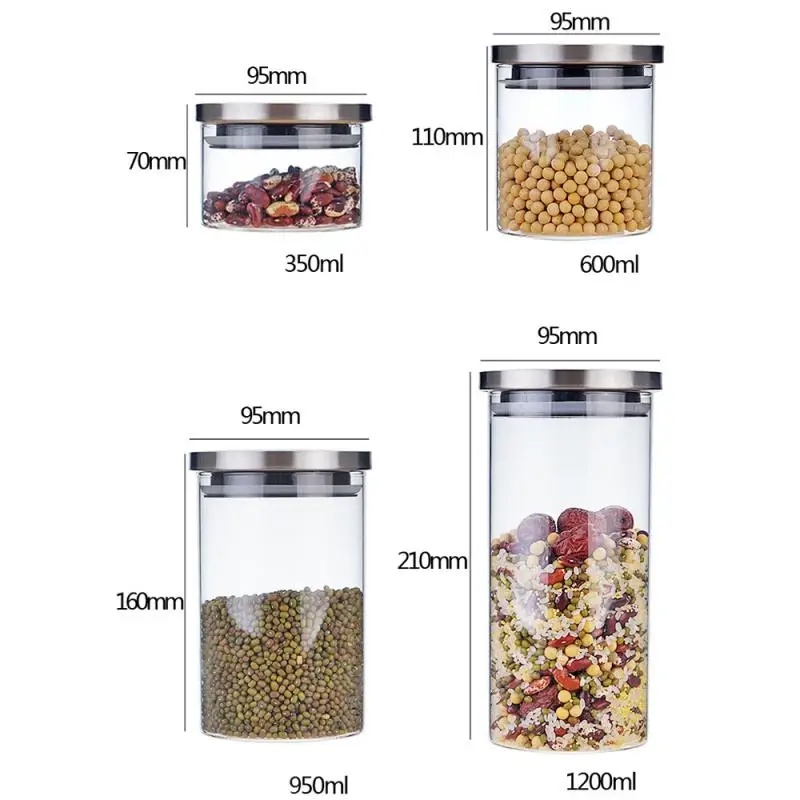 Creative Kitchen Storage Bottles For Bulk Products Jars With Lid Spices Sugar Tea Coffee Glass Container Receive Organizer Cans
Creative Kitchen Storage Bottles For Bulk Products Jars With Lid Spices Sugar Tea Coffee Glass Container Receive Organizer Cans