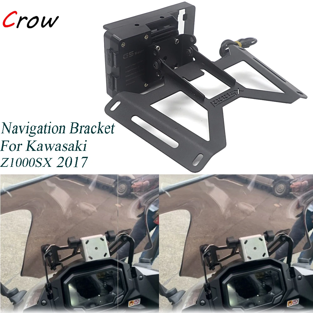 Кронштейн для навигации мотоцикла, внешняя USB-зарядка для Kawasaki NINJA z1000 SX Z1000SX 2017-2020 
Кронштейн для навигации мотоцикла, внешняя USB-зарядка для Kawasaki NINJA z1000 SX Z1000SX 2017-2020