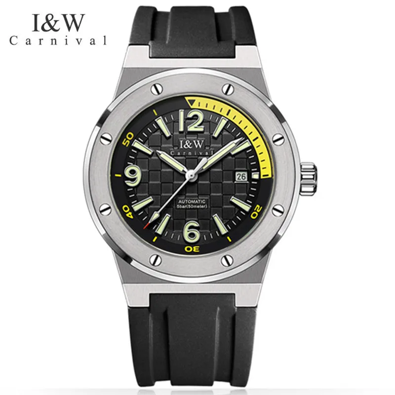 Relogio Masculino Carnival Brand Luxury Mechanical Watch Fashion Automatic Wristwatch Waterproof Luminous Calendar Clock For Men 
Relogio Masculino Carnival Brand Luxury Mechanical Watch Fashion Automatic Wristwatch Waterproof Luminous Calendar Clock For Men