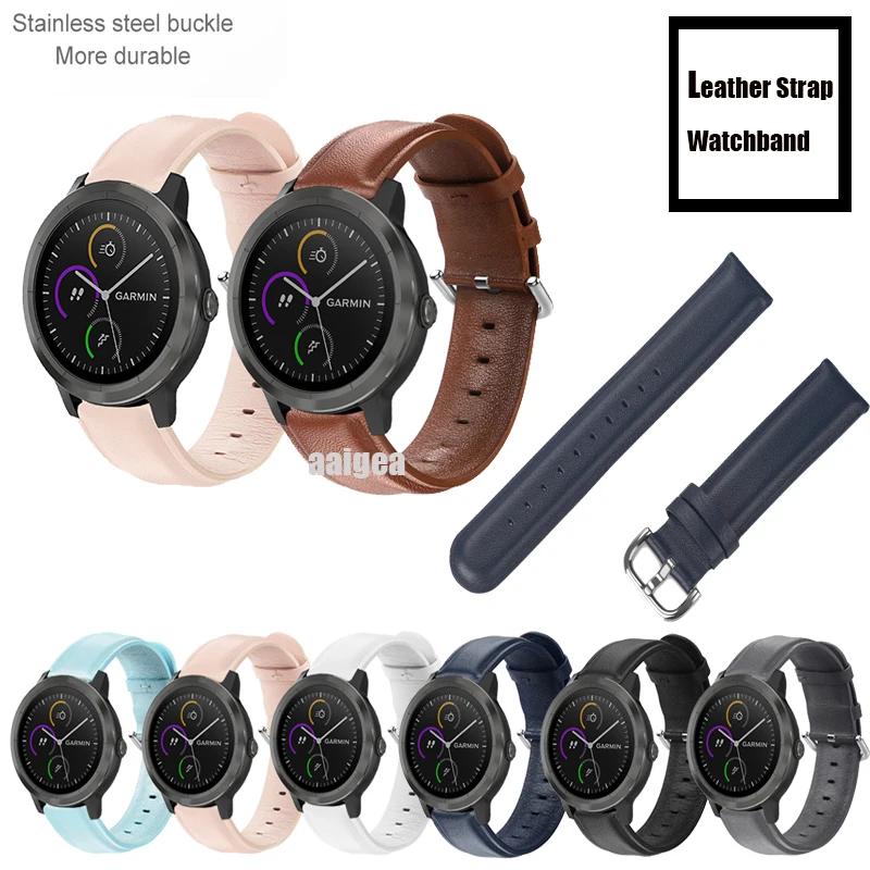 20mm 22mm Calf Leather Band Strap for Garmin Vivoactive 3 Music for Venu Sq/ Forerunner 645 245 Music watchband
20mm 22mm Calf Leather Band Strap for Garmin Vivoactive 3 Music for Venu Sq/ Forerunner 645 245 Music watchband
