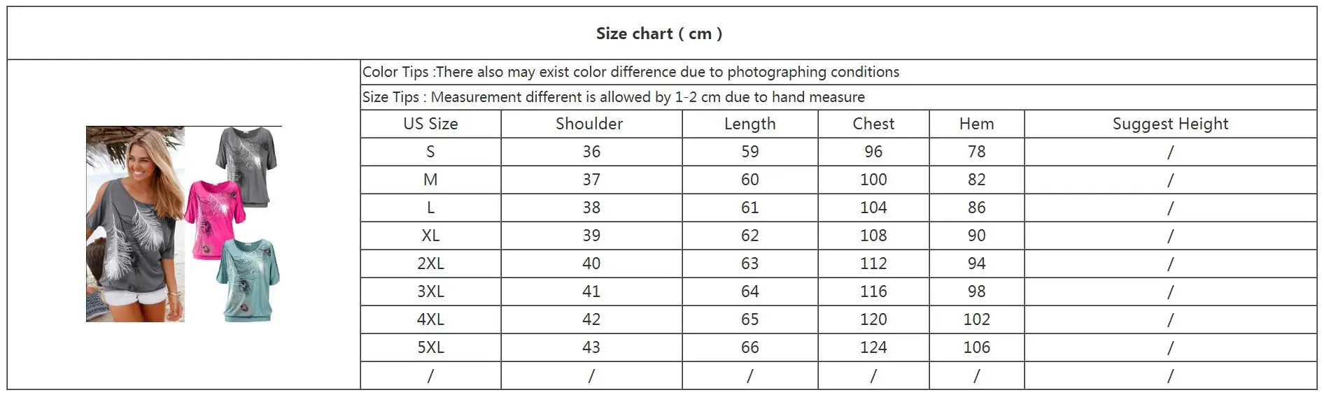 2020 Summer Tshirt Feather Printed T-shirt Clothing Sexy Off Shoulder O-Neck Print Feather Shirt Blusas Plus Size 5XL Top Blusas
2020 Summer Tshirt Feather Printed T-shirt Clothing Sexy Off Shoulder O-Neck Print Feather Shirt Blusas Plus Size 5XL Top Blusas