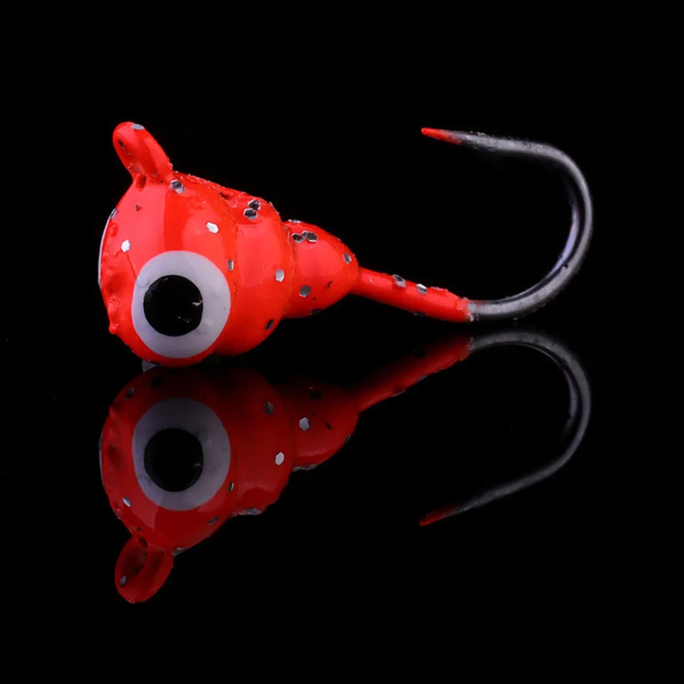 WALK FISH 6PCS/Lot Winter Ice Fishing Lure New 1.8cm 1.4g Ant Eggs Shaped Mini Lead Head Hook Baits Jigging Bait Perch | Спорт и