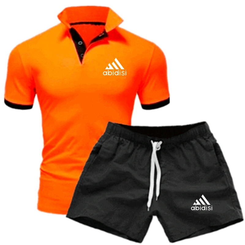 Tracksuit Set Men 2021 Summer Casual Short Sleeve Shirt + Shorts Set Mens 2 Pieces Set Letter Printing Male Polo Suit Sportswear
Tracksuit Set Men 2021 Summer Casual Short Sleeve Shirt + Shorts Set Mens 2 Pieces Set Letter Printing Male Polo Suit Sportswear