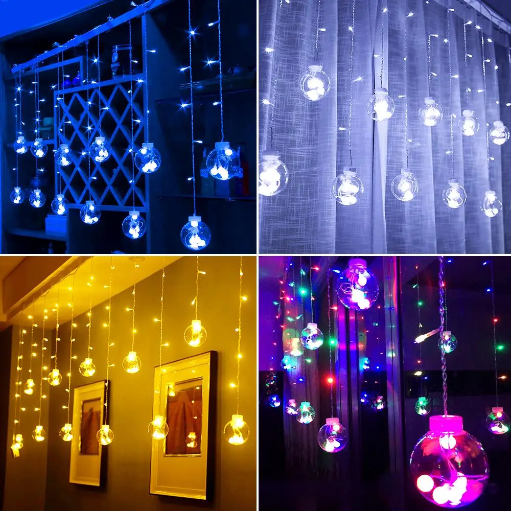 12 Ball for Home Wedding Party Garden Window Festival Outdoor Christmas String Christmas Decorations USB LED Wishing Ball Lamp
12 Ball for Home Wedding Party Garden Window Festival Outdoor Christmas String Christmas Decorations USB LED Wishing Ball Lamp