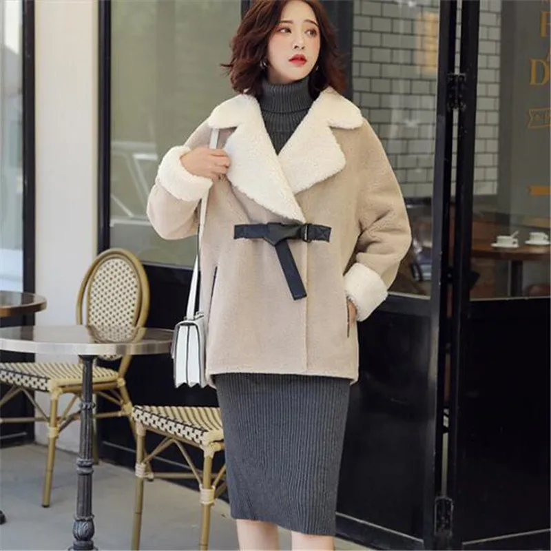 Lamb velvet autumn coat female 2019 autumn new women short casual versatile thick woolen parka high-end wool jacket clothes
Lamb velvet autumn coat female 2019 autumn new women short casual versatile thick woolen parka high-end wool jacket clothes