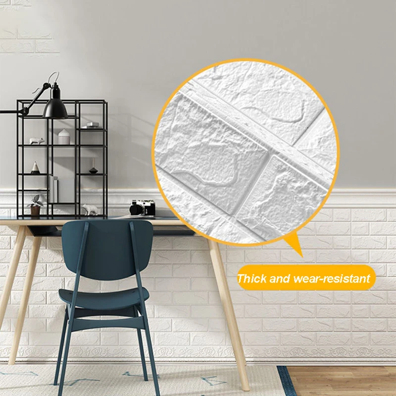 10pcs 3D Wall Sticker Imitation Brick Bedroom Decoration Waterproof Self-adhesive Wallpaper For Living Room Kitchen TV Backdrop
10pcs 3D Wall Sticker Imitation Brick Bedroom Decoration Waterproof Self-adhesive Wallpaper For Living Room Kitchen TV Backdrop