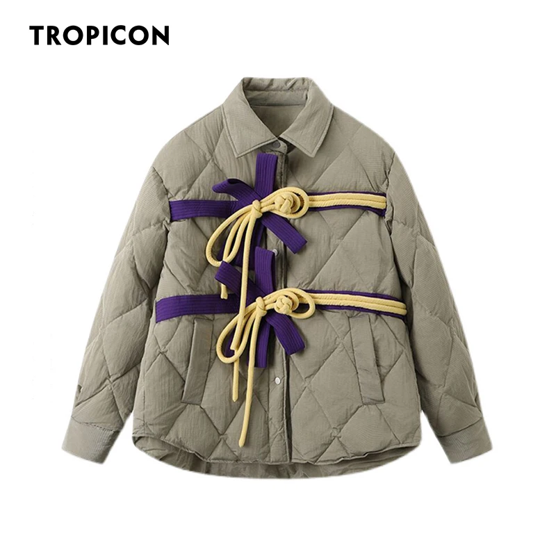 Зимние парки TROPICON, зеленые дизайнерские стеганые пальто, пуховая куртка для женщин 2021, модные пуховики в Корейском стиле
Зимние парки TROPICON, зеленые дизайнерские стеганые пальто, пуховая куртка для женщин 2021, модные пуховики в Корейском стиле