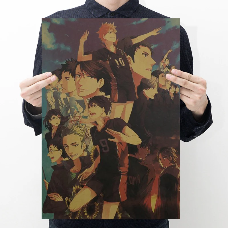 Haikyuu Anime Posters Wall Sticker Classic Cartoon Wall Art Bedroom Painting Accessories Home Decor Pictures Vintage Kraft Paper
Haikyuu Anime Posters Wall Sticker Classic Cartoon Wall Art Bedroom Painting Accessories Home Decor Pictures Vintage Kraft Paper