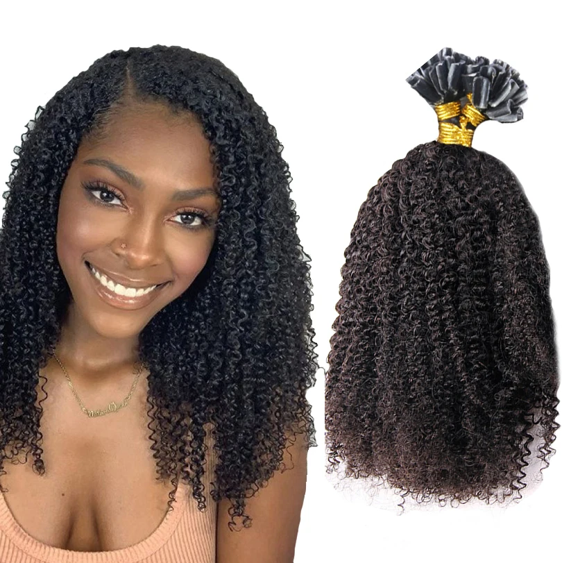 Afro Kinky Curly U Nail Tip Hair Extensions 100 Strands Per Pack Brazilian Remy Human Hair Extension 8inch-30inch
Afro Kinky Curly U Nail Tip Hair Extensions 100 Strands Per Pack Brazilian Remy Human Hair Extension 8inch-30inch