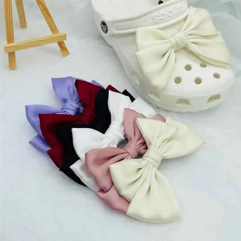 Cute Croc Charms Bow Hole Shoes Charms Designer DIY Shoe Decoration Buckle Accessories Beautiful Attractive Designer for Girls
Cute Croc Charms Bow Hole Shoes Charms Designer DIY Shoe Decoration Buckle Accessories Beautiful Attractive Designer for Girls